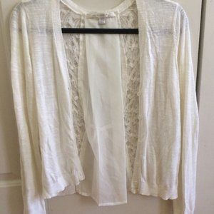 Lauren Conrad Size Small Lace-Back Cardigan